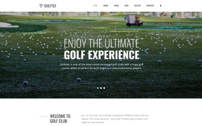 GOLFTEX - Plantilla Joomla de club de golf moderno