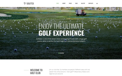 GOLFTEX - Современный шаблон Joomla для гольф-клуба
