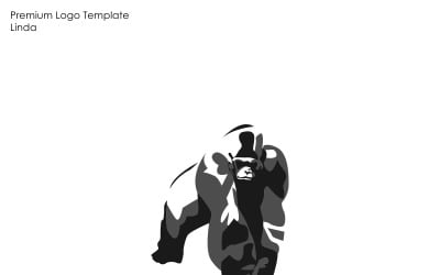 Gorilla Logo Vorlage