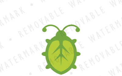 Plantilla de logotipo de Bug Leaf Biotech