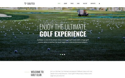Responsywny szablon Joomla GOLFTEX - Modern Golf Club Joomla Template #71258