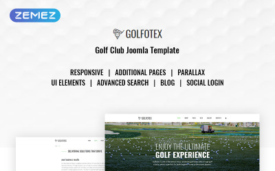 Reszponzív GOLFTEX - Modern Golf Club Joomla sablon 71258