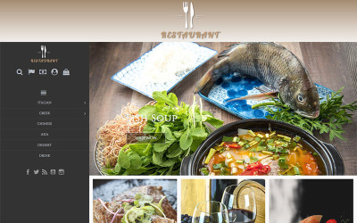Reszponzív Universal Restaurant 1.7 PrestaShop Theme PrestaShop sablon 71210