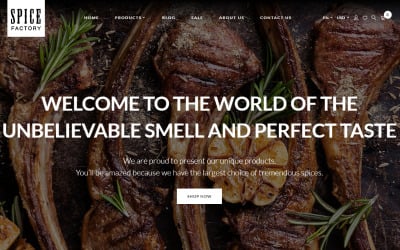Šablona OpenCart reagující na továrnu Spice Factory
