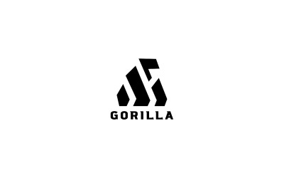 Minimal Goril Logo Şablonu