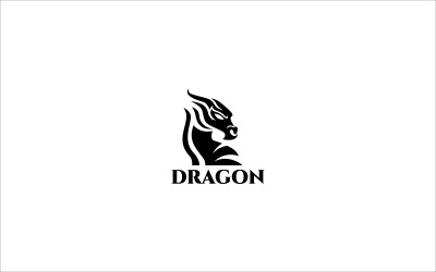 Modelo de logotipo do dragão