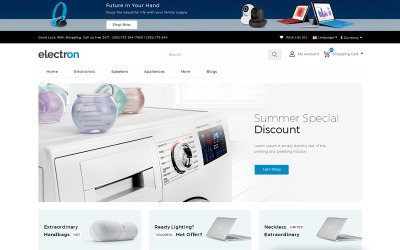 Responsywny szablon OpenCart Electron Store #71320