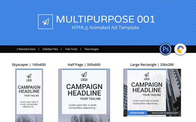 Multiuso - Banner animato pubblicitario
