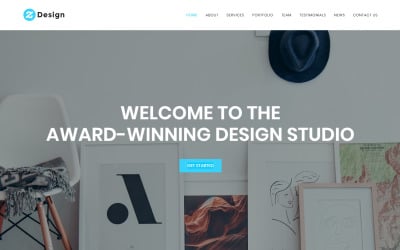 Z Design - HTML-шаблон целевой страницы для студии дизайна