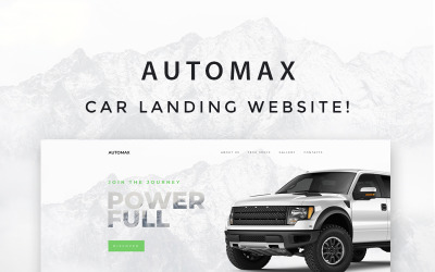 Automax - Car Landing Responsive Elementor WordPress Theme