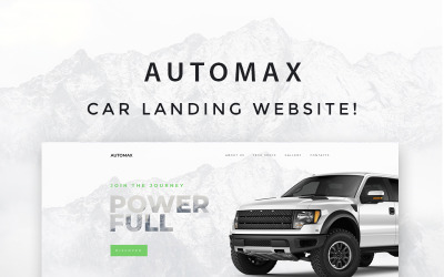 Automax - responsywny motyw WordPress Elementor do lądowania na samochodzie