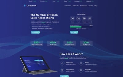 Cryptword - тема криптовалюти WordPress Elementor