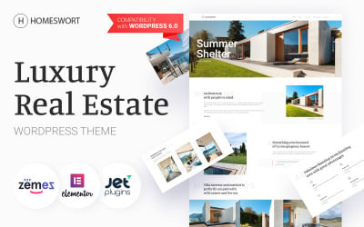 Homeswort - Luxury Real Estate WordPress Elementor Theme