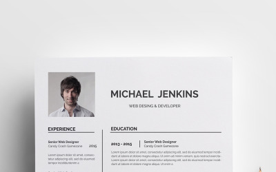 Modello di curriculum di Word di Michel