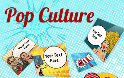 Pop & Retro Presentation PowerPoint Template #71455