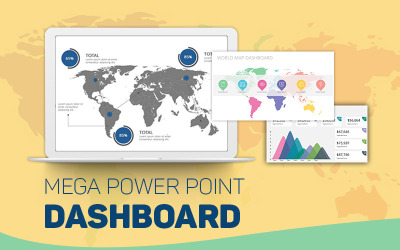 Шаблон PowerPoint Creator Mega Dashboard Creator