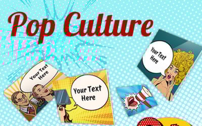 Szablon PowerPoint Pop &amp;amp; Retro Presentation