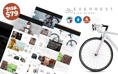 Eveprest Bike 1.7 - PrestaShop-Thema für den Fahrradladen