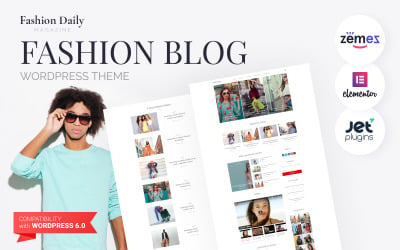Fashion Daily - тема WordPress для модного блога Elementor