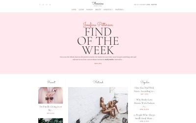 Feminine - Woman Blog Elementor WordPress Theme
