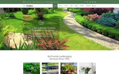 Gardelux - šablona Joomla Landscape Studio