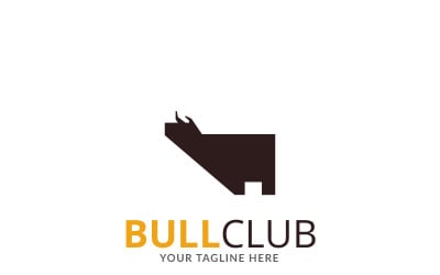 Modèle de logo Bull Club