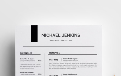 Modelo de currículo de Michael Jenkins