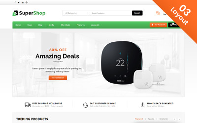 Responsive Super Shop - Multi Purpose Store WooCommerce Theme #71504
