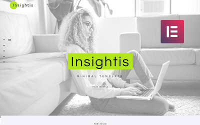 Responzivní WordPress motiv "Insightis - Creative Minimal Elementor" #71572