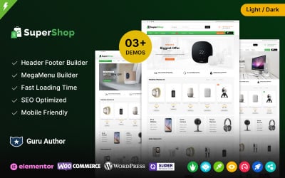 Süper Mağaza - Elektronik ve Mega Mağaza Çok Amaçlı WooCommerce Teması
