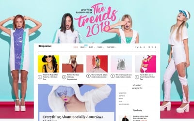 Blogozine - Tema Fashion WordPress Elementor