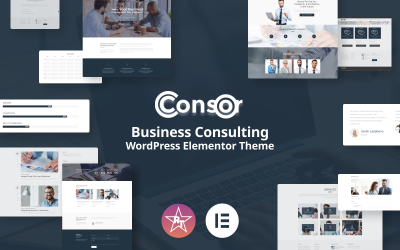 Consor - тема WordPress для бизнес-консалтинга Elementor