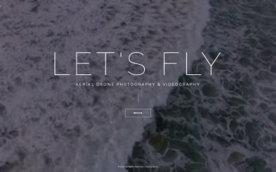 Let&amp;#39;s Fly - Template Joomla para Fotografia Aérea e Videografia