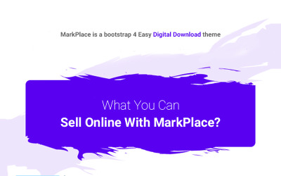 MarkPlace - шаблон веб-сайта цифровой торговой площадки Bootstrap 4