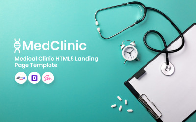 MedClinic - Modello di pagina di destinazione della clinica medica