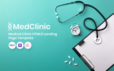 MedClinic - Modello di pagina di destinazione della clinica medica