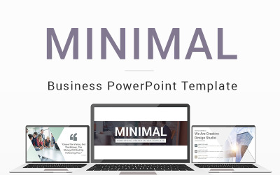 MiniMal Business PowerPoint sablon