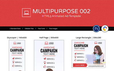 Multipurpose Banner Animated Banner №71693