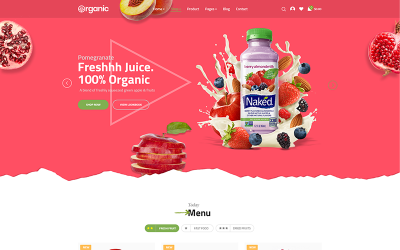 "Organic" Bootstrap WooCommerce Thema №71673