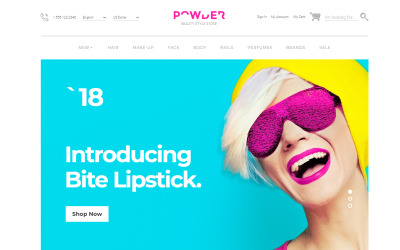 Powder - Modello OpenCart per Beauty Store