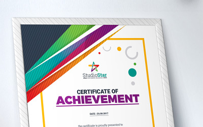 Prémium Company Design Certificate Template 71668