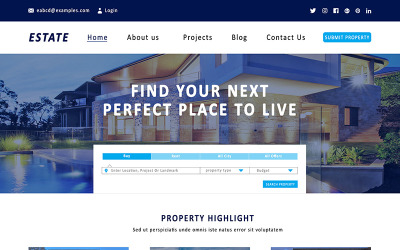 Real Estate for Builders PSD Template