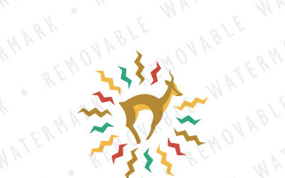 Springbok Sun Logo Şablonu