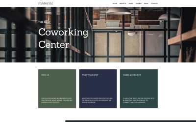 Work Town - Modelo Joomla do Espaço de Coworking