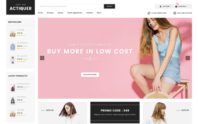 Actiquer PrestaShop Theme