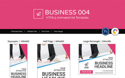 Business 004 HTML5 Ad Animated Banner