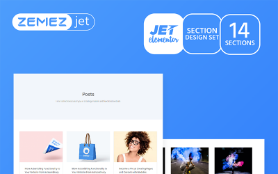 Convetus - Šablona elementů sekce Posuvník Jet