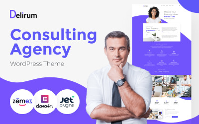 Delirum - Corporate Landing WordPress Theme