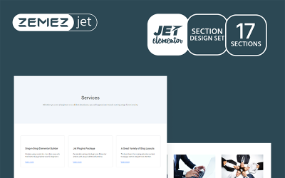 Serwin - Plantilla de Elementor de secciones de servicios Jet