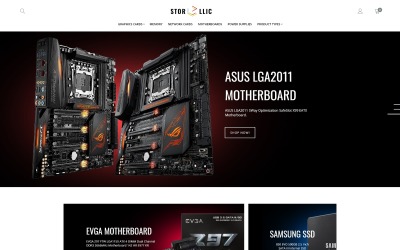 StorLlic - Computer Hardware Magento Theme #71723